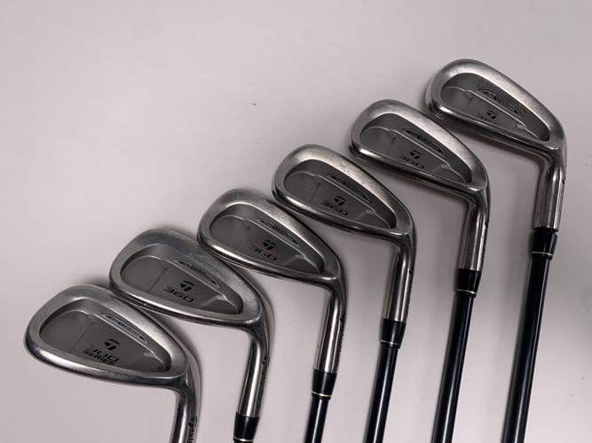 TaylorMade 360 Iron Set 6-PW+SW Lite S-90 90g Stiff Graphite Mens RH