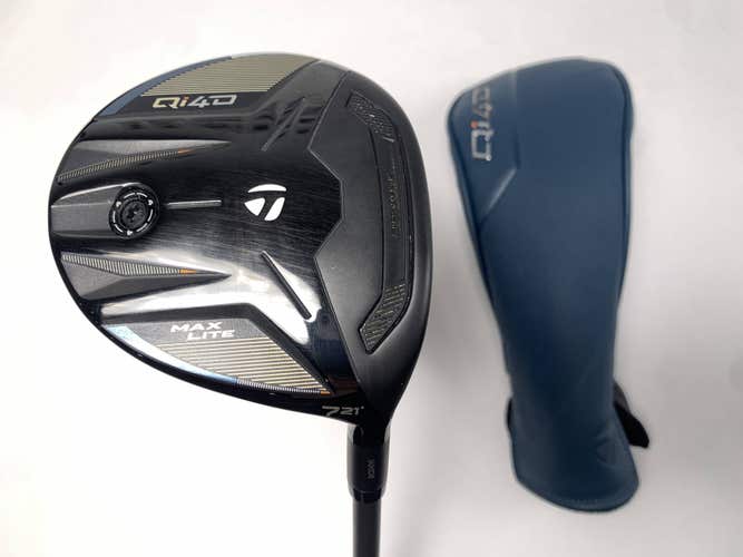TaylorMade Qi4D Max Lite 7 Fairway Wood 21* Reax 45g Senior Graphite Mens RH HC