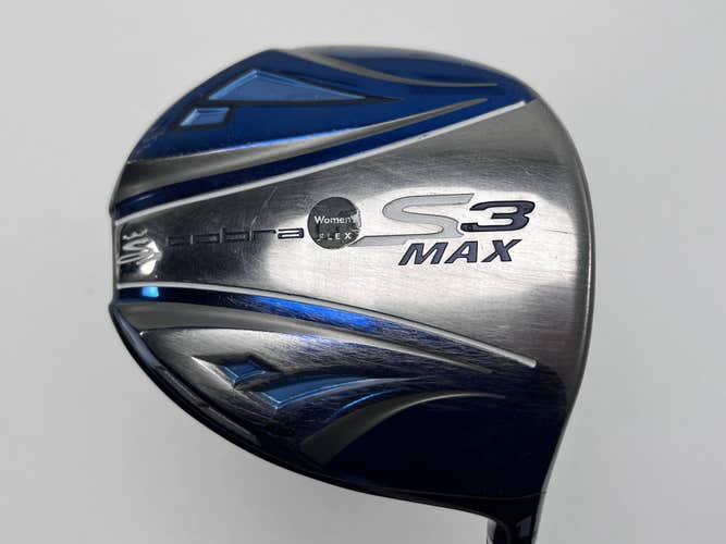 Cobra S3 Max Driver Fujikura Blur TX 004 Ladies Graphite Womens RH