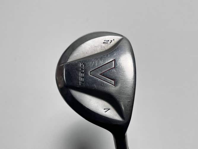 TaylorMade V Steel 7 Fairway Wood 21* MAS2 Senior Graphite Mens RH
