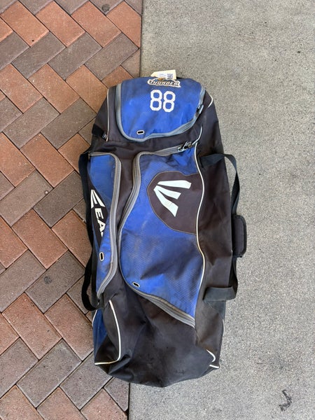 Blue Easton Wheeled Catcher's Bag