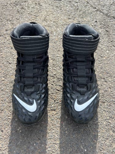 Men's Size M 7.0 (W 8.0) Nike Force Savage Pro 2 Mid Top Molded Cleats (Used)