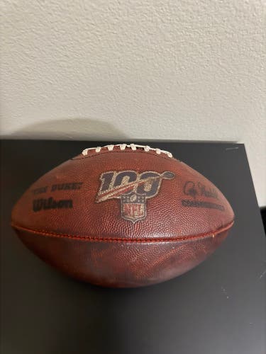 NFL 100th Anniversary Season Wilson The Duke Leather Football 2019