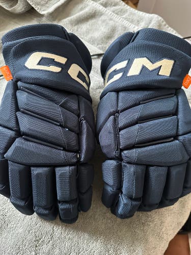 CCM HGPJSPP Columbus Blue Jackets Gloves 14" Pro Stock Alternate Colorway