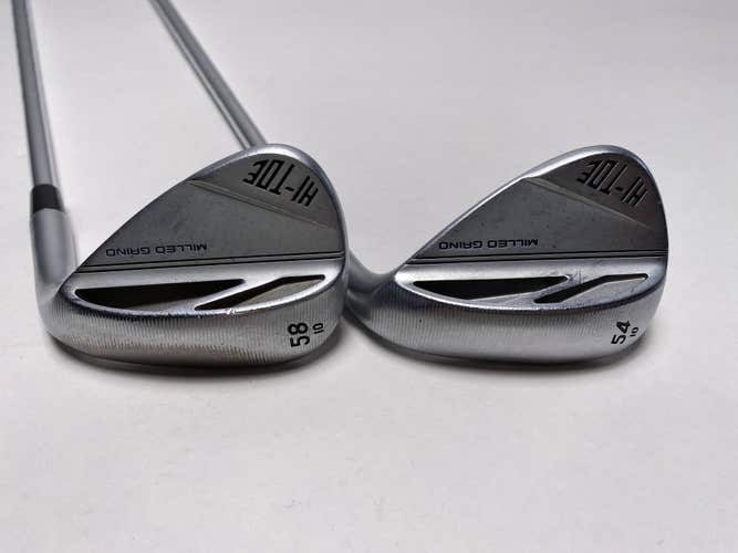 TaylorMade Milled Grind HI-TOE 3 Full Face Wedge Set 54* 10 | 58* 10 KBS RH