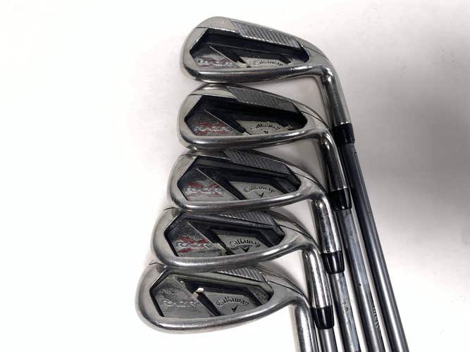 Callaway Razr X Iron Set 8-PW+AW+SW 55g Ladies Graphite Womens RH