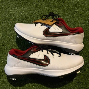 Men’s Nike Victory Pro 3 White Black Team Red Golf Shoes DV6800-104 Sz 10.5