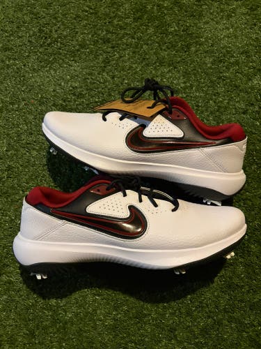 Men’s Nike Victory Pro 3 White Black Team Red Golf Shoes DV6800-104 Sz 10.5