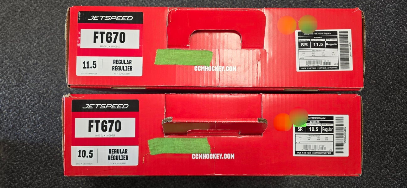 CCM JetSpeed FT670 Hockey Skates Senior Regular Width (New)
