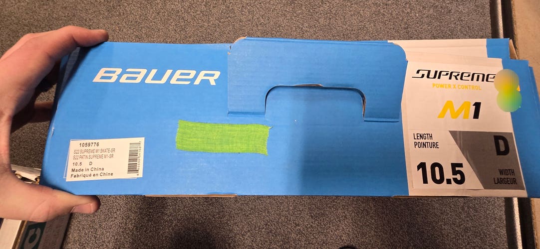 Bauer Supreme M1 Hockey Skates Senior Regular Width 10.5 (New)