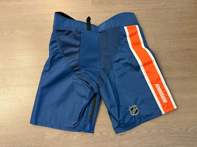 Warrior Covert QRE Pro Girdle/Pants shell Medium Navy/Orange - New York Islanders Pro Stock (New)