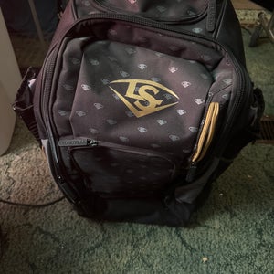 New Louisville Slugger BACKBAG BB/SB Player Carry Bag Black 11479-S000390682