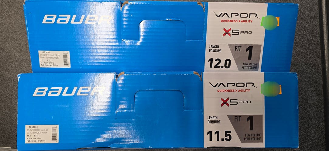 Bauer Vapor X5 Pro Hockey Skates Senior Narrow Width (New) (Blades not Included)