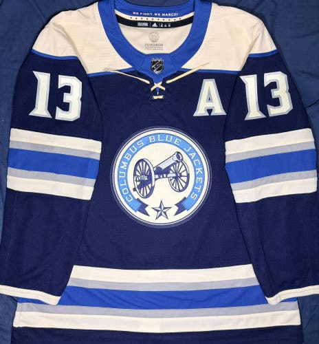 Johnny Gaudreau Columbus Blue Jackets Adidas Prime Green 3rd Jersey Size: 56 + A