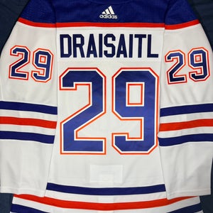 Leon Draisaitl Edmonton Oilers Adidas Prime Green Away Jersey Size: 52 + A