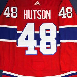 Lane Hutson Montreal Canadiens Adidas Climalite Home Jersey Size: 54