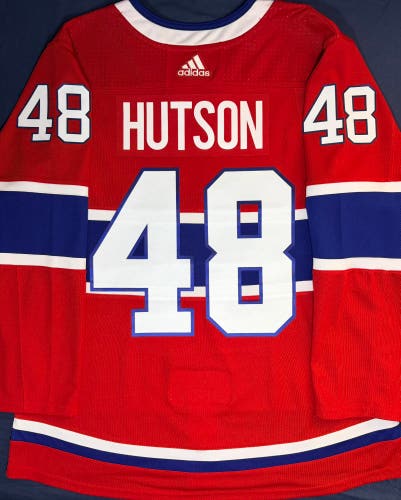 Lane Hutson Montreal Canadiens Adidas Climalite Home Jersey Size: 54