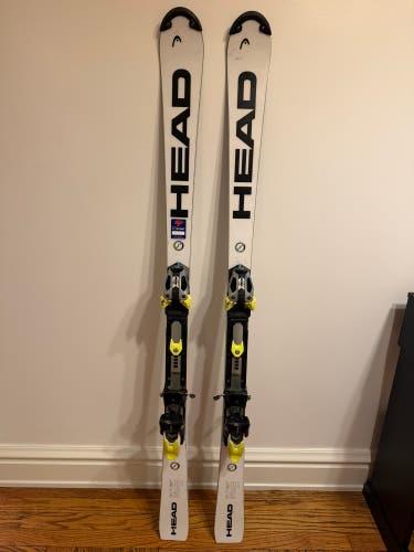 2025 HEAD WC Rebels e.SL 151 cm Racing Skis With Bindings Max Din 16 (Used)