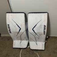 XL 2025 Bauer FlyLite Goalie Leg Pads Pro Stock (Used)