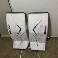 XL 2025 Bauer FlyLite Goalie Leg Pads Pro Stock (Used)