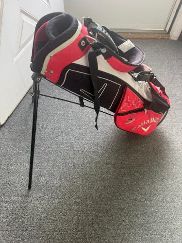 Junior Kids CALLAWAY XJ Series Golf Club Stand / Carry Bag,  5-Way - 29”