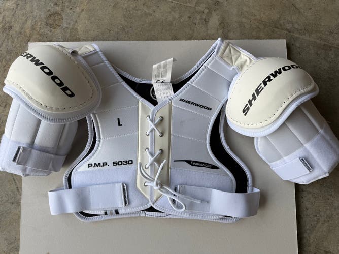 Men's Large Senior Sher-Wood 5030 HOF Shoulder Pads Pro Stock (Used)