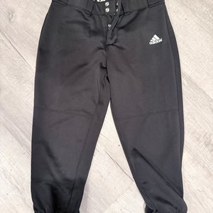 Black Kid's Size 10 Youth Adidas Game Pants (Used)