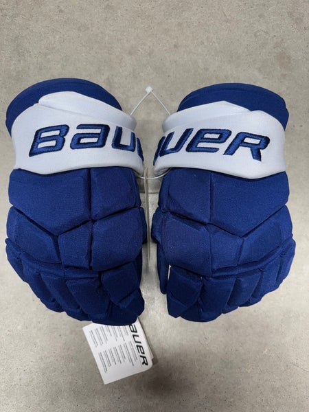 14” Bauer Supreme Ultrasonic Gloves Toronto Maple Leafs Pro Stock (New) NHL