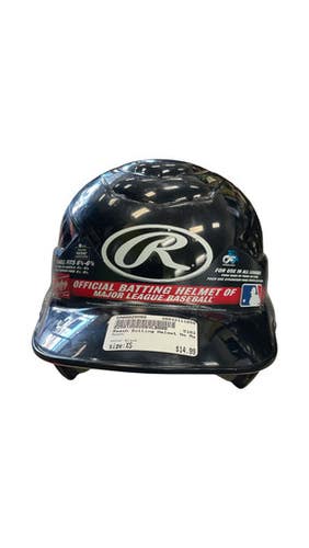 Used Rawlings Batting Helmet No Mask Black XS 11859-S000029065