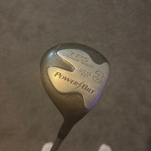 Men's PowerBilt Right Handed 3 wood (slightly Used)