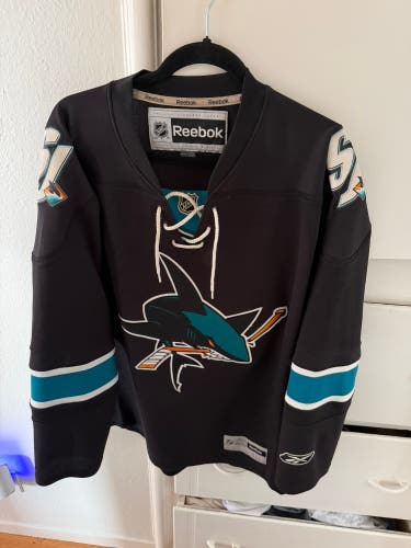 San Jose Sharks Jersey Black Size XL Used