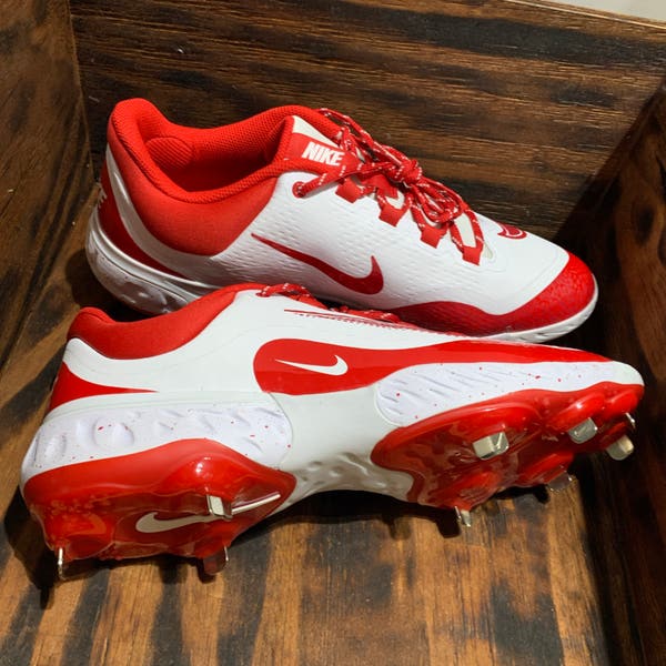 Nike Alpha Huarache Elite 4 Low Men\'s Size 13 Red Metal Cleats FD2745-109 NEW Nike | Nike Alpha Team Huarache Elite 4 Low Metal Baseball  main image 2