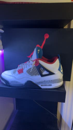 Blue Unisex Size M 8.5 (W 9.5) Adult Air Jordan Jordan 4 Shoes (Used)