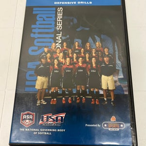 DVD USA Softball Instructional Series Defensive Drills ASA Sports Athletics