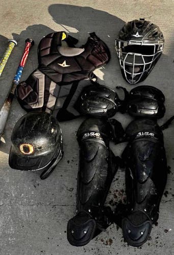 Black All Star System 7 Catcher's Set (Used)