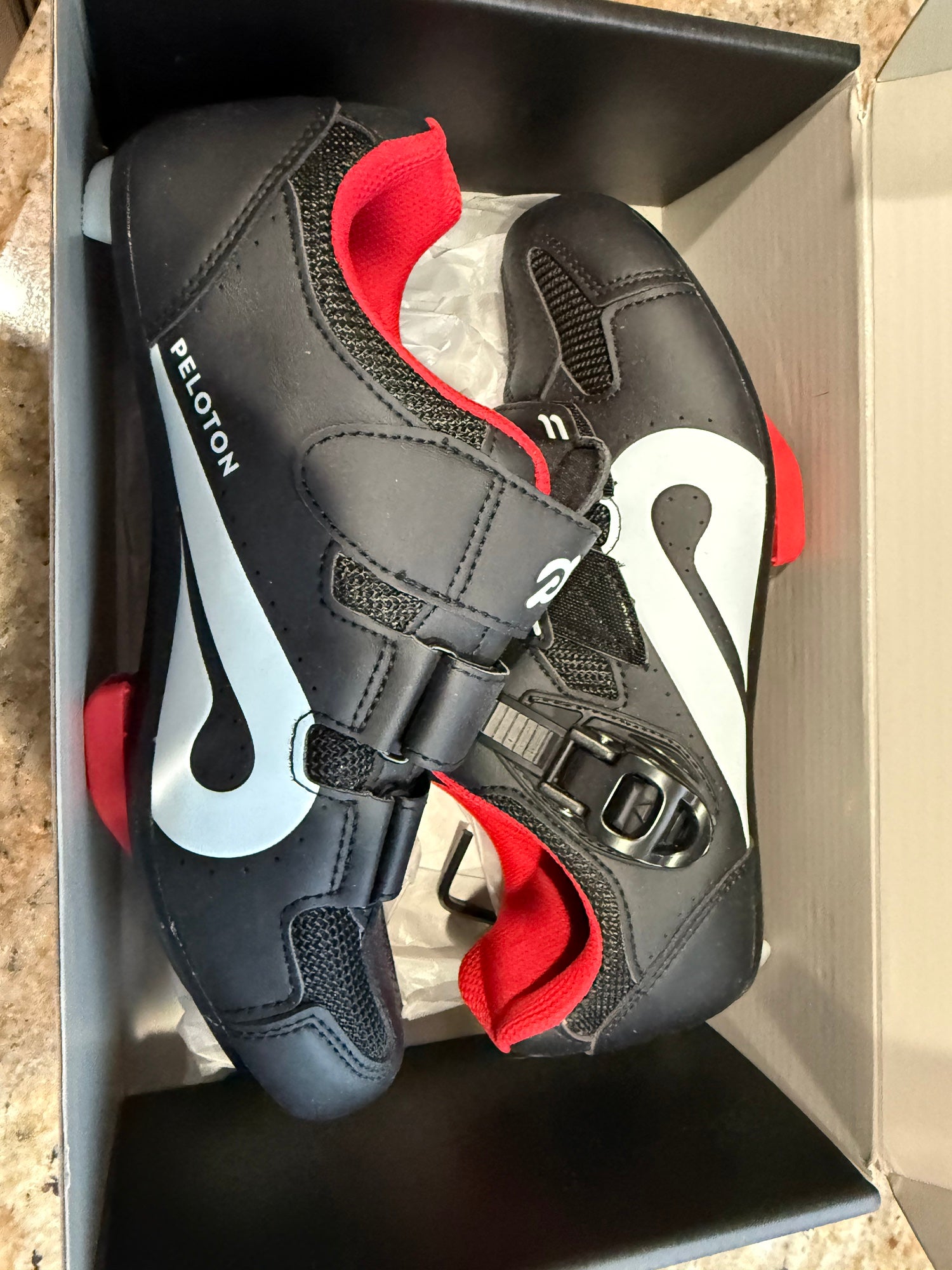 Peloton Cycling Shoes Mens Size 46 US 12 Workout Spin Black 