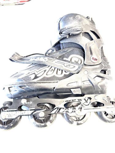Used M-GRO 7-10 Senior Rec Fitness Skates Black Adjustable 11860-S000305484