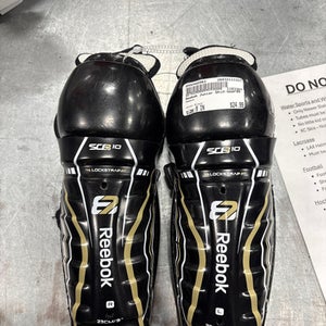 Used Reebok Junior Shin Guards Black 9" 11337-S000480963