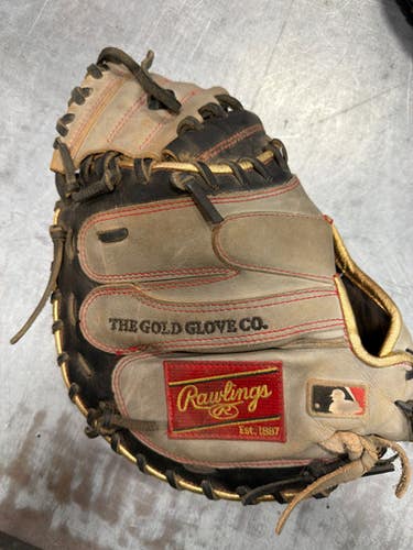 Used Rawlings HEART OF THE HIDE BB/SB Catchers RH Throw Black 33" 11337-S000480877