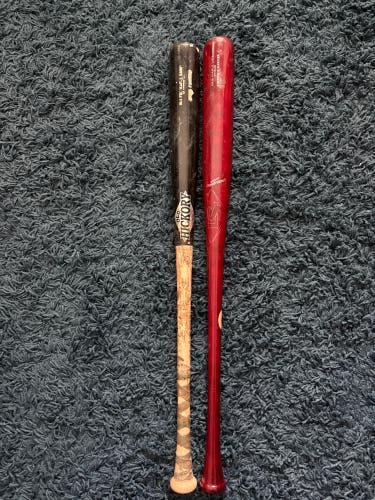 MLB Prime LS 34/31 Maple (Cherry), Old Hickory MT27 33.5/30.5 (Black/Natural)