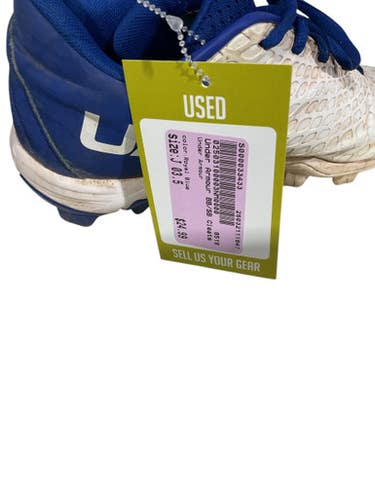 Used Under Armour BB/SB Cleats Royal Blue Junior 03.5 11847-S000033433