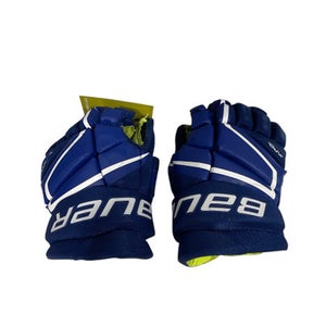 Used Bauer 3X Junior Gloves Royal Blue 11" 11847-S000033421