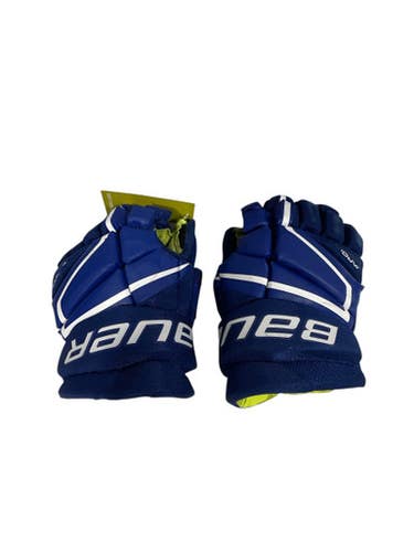 Used Bauer 3X Junior Gloves Royal Blue 11" 11847-S000033421