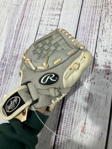 Gray Rawlings Highlight RH Softball Glove 10.5" (Used)