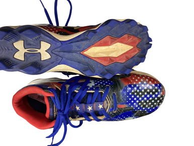 Used Under Armour Jr FB Cleats Navy Blue Junior 05.5 11613-S000178454