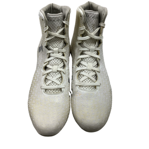 Used Under Armour HIGHLIGHT Adult FB Cleats White Senior 10 11613-S000178440
