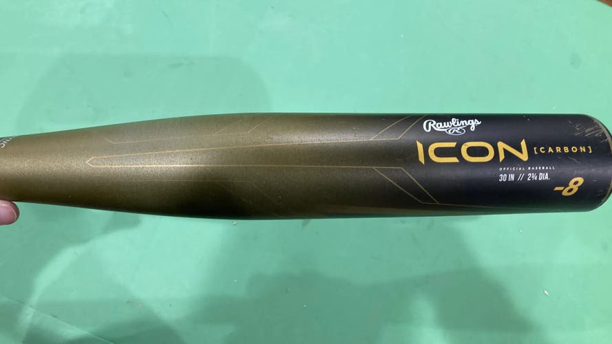 Used USSSA Certified 2023 Rawlings Icon Composite Bat 30" (-8)
