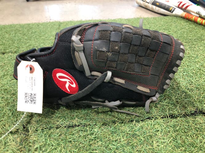 Black Rawlings Renegade RH Pitcher's Baseball Glove 12.5" (Used)