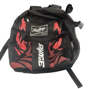 Used Rawlings SAVAGE BB/SB Player Backpack Black 11760-S000089117