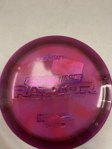 Used Discraft CAPTAINS RAPTOR Disc Golf Driver Purple 11490-S000269899